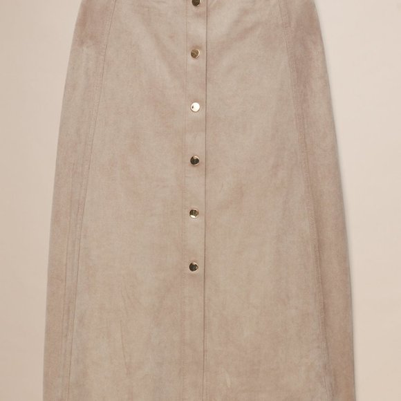 Aritzia Wilfred Gaudin VEGAN Suede Skirt - Picture 2 of 6